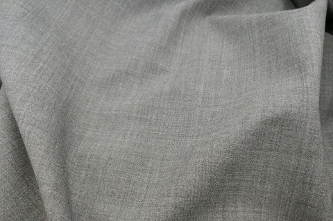 Vászonszövésű melange szürke 98% gyapjú, 2% elasztáb