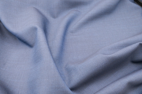 Középkék vászonszövésű 100% gyapjú