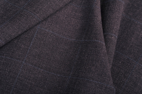 Sötétszürke angolkockás 45% gyapjú, 55% poliészter