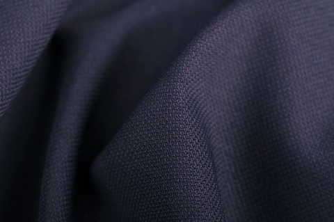Vászonszövésű sötétkék 98% gyapjú, 2% elasztán